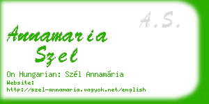 annamaria szel business card